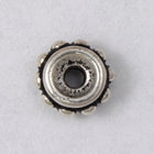 6mm Antique Silver Tierracast Pewter Beaded Bead #CKA127-General Bead