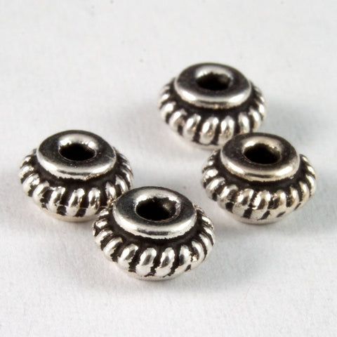5mm Antique Silver Tierracast Coiled Spacer Bead #CKA133-General Bead