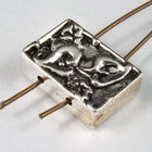 14mm x 10mm Antique Silver TierraCast Calla Lily Two Hole Spacer Bead #CK137