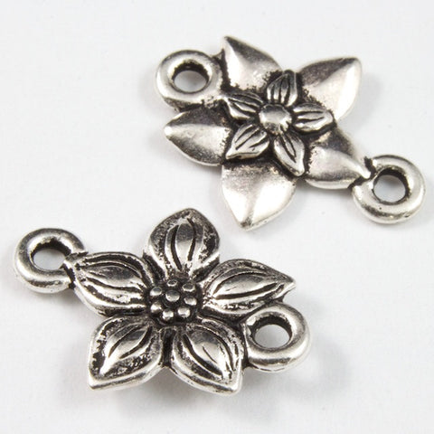 12mm x 16mm Antique Silver Tierracast Star Jasmine Link #CKA148-General Bead