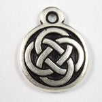 12mm Antique Silver Tierracast Celtic Knot Charm #CKA158-General Bead