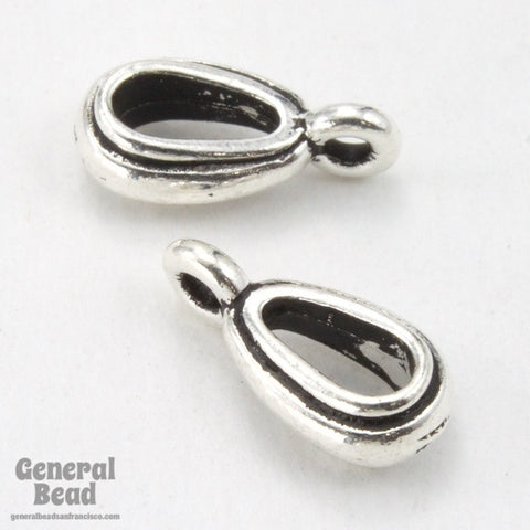 12mm Antique Silver Tierracast Pewter Bail #CK166-General Bead
