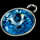 18mm x 14mm Bright Silver Setting for 12mm Swarovski Rivoli (All Colors) #CKA169-General Bead