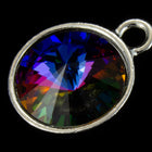 18mm x 14mm Bright Silver Setting for 12mm Swarovski Rivoli (All Colors) #CKA169-General Bead