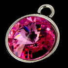 18mm x 14mm Bright Silver Setting for 12mm Swarovski Rivoli (All Colors) #CKA169-General Bead