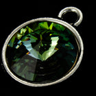 18mm x 14mm Bright Silver Setting for 12mm Swarovski Rivoli (All Colors) #CKA169-General Bead