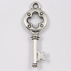 12mm x 32mm Antique Silver Tierracast Quatrefoil Key #CKA176-General Bead