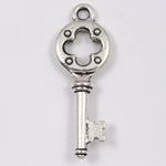12mm x 32mm Antique Silver Tierracast Quatrefoil Key #CKA176-General Bead