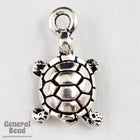 19mm Antique Silver Tierracast Turtle Charm #CKA185-General Bead