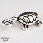 19mm Antique Silver Tierracast Turtle Charm #CKA185-General Bead