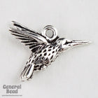 14mm x 19mm Antique Silver Tierracast Hummingbird Charm #CKA186-General Bead