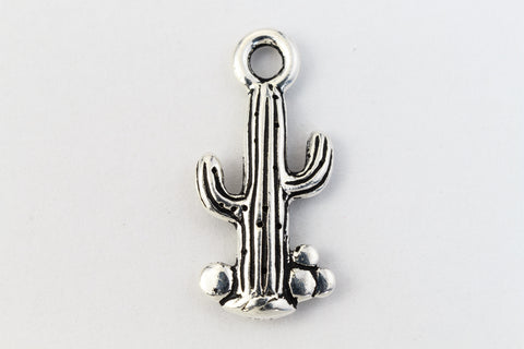 20mm Antique Silver Tierracast Pewter Saguaro Cactus Charm #CKA196-General Bead