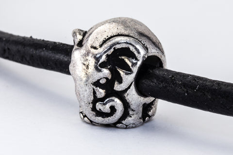 12mm Antique Silver TierraCast Elephant Bead #CKA200-General Bead