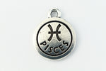 19mm Antique Silver Tierracast Pewter Pisces Charm #CKA219-General Bead
