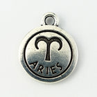 19mm Antique Silver Tierracast Pewter Aries Charm #CKA220-General Bead