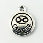 19mm Antique Silver Tierracast Pewter Cancer Charm #CKA223-General Bead