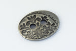 18mm Antique Silver Tierracast Jardin 2 Hole Button (20 Pcs) #CKA230-General Bead