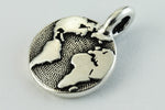 14mm Antique Silver Tierracast Pewter Earth Charm (20 Pcs) #CKA235-General Bead