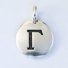 17mm Antique Silver Tierracast Pewter Gamma Charm #CKA240-General Bead