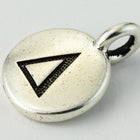 17mm Antique Silver Tierracast Pewter Delta Charm #CKA241-General Bead