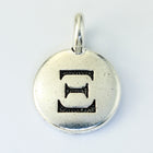 17mm Antique Silver Tierracast Pewter Xi Charm #CKA244-General Bead