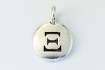 17mm Antique Silver Tierracast Pewter Xi Charm #CKA244-General Bead