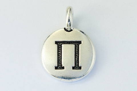 17mm Antique Silver Tierracast Pewter Pi Charm #CKA245-General Bead