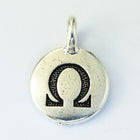 17mm Antique Silver Tierracast Pewter Omega Charm #CKA249-General Bead