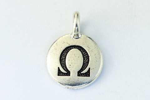 17mm Antique Silver Tierracast Pewter Omega Charm #CKA249-General Bead