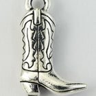 18.5mm Antique Silver Tierracast Pewter Cowboy Boot Charm (20 Pcs) #CKA253-General Bead
