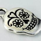 18.5mm Antique Silver Tierracast Pewter Sugar Skull Drop (20 Pcs) #CKA264-General Bead