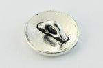 12mm Antique Silver Tierracast Paw Print Button (20 Pcs) #CKA273-General Bead