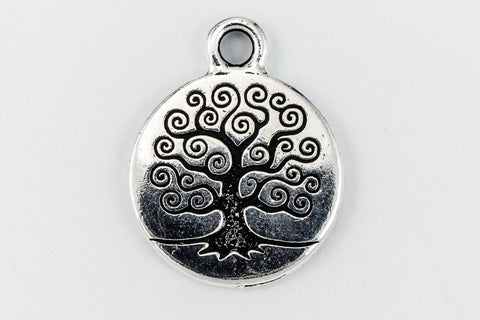 19mm Antique Silver Tierracast Tree of Life Charm #CKA285-General Bead