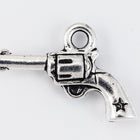 20mm Antique Silver Tierracast Six Shooter Charm #CKA299-General Bead