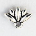10mm Antique Silver Tierracast Pewter Lotus Ear Post #CKA308-General Bead
