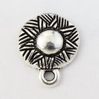 14mm Antique Silver Tierracast Pewter Ethnic Ear Post #CKA310-General Bead