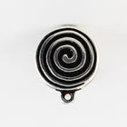 17mm Antique Silver Tierracast Pewter Spiral Ear Clip with Loop #CKA325-General Bead