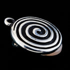 17mm Antique Silver Tierracast Pewter Spiral Ear Clip with Loop #CKA325-General Bead