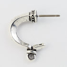 17mm Antique Silver Tierracast Pewter Grecian Loop Ear Post #CKA328-General Bead