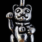 17mm Antique Silver Tierracast Pewter Beckoning Cat Charm #CKA329-General Bead