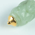 8mm Bright Gold TierraCast Basic Glue-In Bead Cap (20 Pcs) #CK360-General Bead