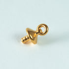 12mm Bright Gold TierraCast Basic Glue-In Bail (20 Pcs) #CK361-General Bead