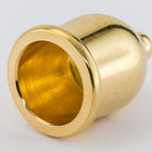 10mm Bright Gold Tierracast Taj Mahal Cord End (5 Pcs) #CKA423-General Bead