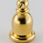 2mm Bright Gold Tierracast Taj Mahal Cord End (20 Pcs) #CKA424-General Bead
