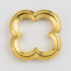 16mm Antique Gold Tierracast Pewter Quatrefoil Link (10 Pcs) #CKA374-General Bead