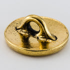 12mm Antique Gold Tierracast Lotus Button (20 Pcs) #CKA384-General Bead