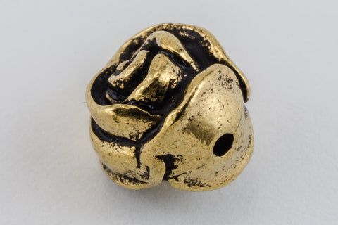 8mm Antique Gold Tierracast Rose Bead #CKA405-General Bead