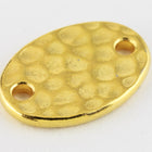13mm Gold Tierracast Hammered Oval Link #CKA429-General Bead