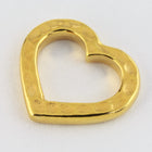 14mm Gold Tierracast Hammered Heart Link #CKA442-General Bead