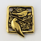 21mm Antique Gold Tierracast Botanical Birds Link #CKA443-General Bead